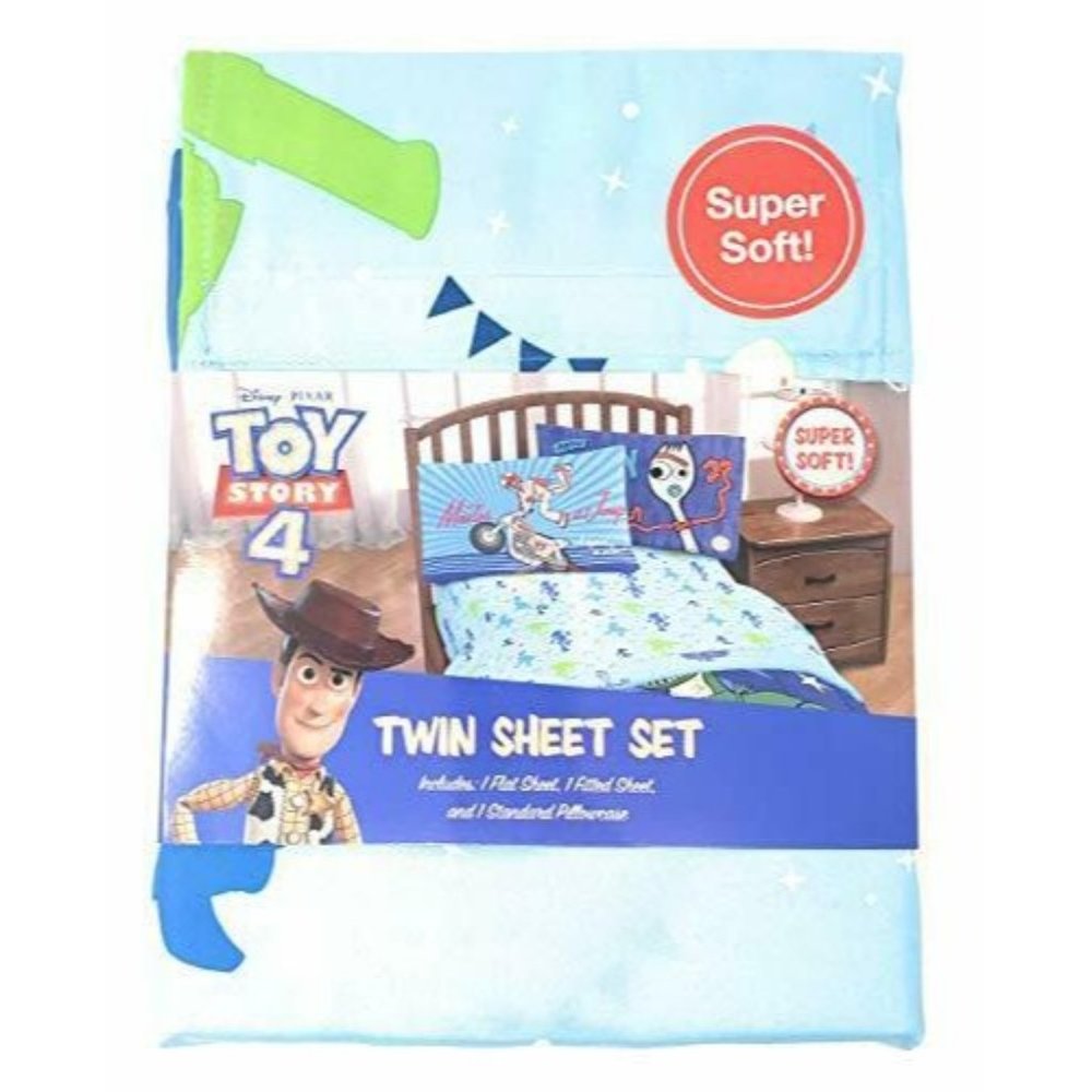 Jay Franco Toy Story 4 Twin Sheet Set Bedding - 3 Pieces - 100% Polyester